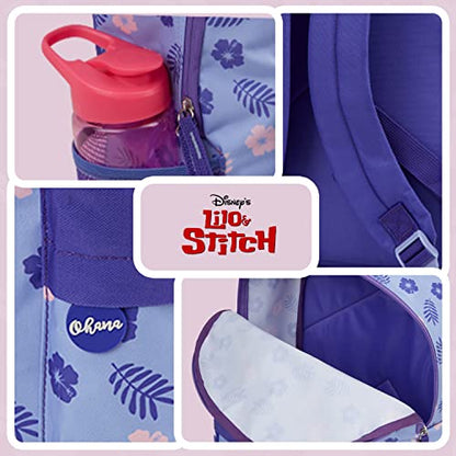 Disney Stitch Backpack for Girls Teens School Bag Kids Book Bag School Supplies Gifts (Purple) - color: Purple