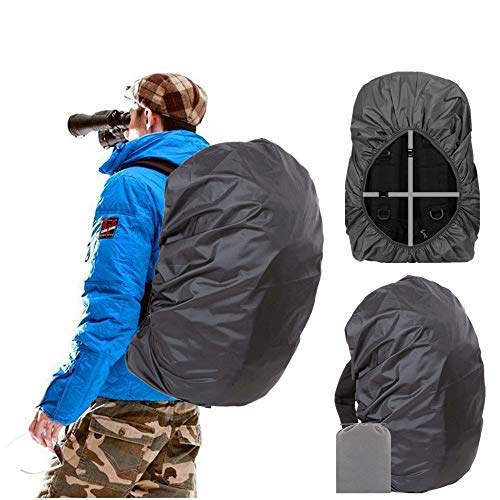 Joy Walker Waterproof Backpack Rain Cover, 12000mm Ultra-Waterproof, Upgraded Ultra-Strong Multilayers, Antislip Buckle Strap - color: Black, size: Small (for 15-25L backpack)