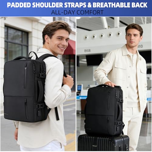 TPAID Vacuum Backpack 25L-40L with Built-in Pump, Fits 17" Laptop - size: 17 IN