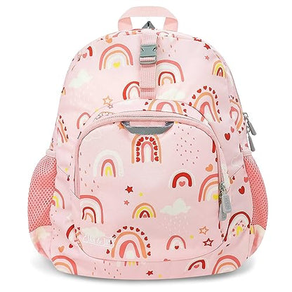 JAN & JUL Little Xplorers Kids' Backpack (Pink Rainbow, One Size) - color: Pink Rainbow