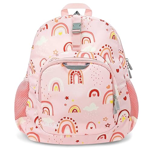 JAN & JUL Little Xplorers Kids' Backpack (Pink Rainbow, One Size) - color: Pink Rainbow