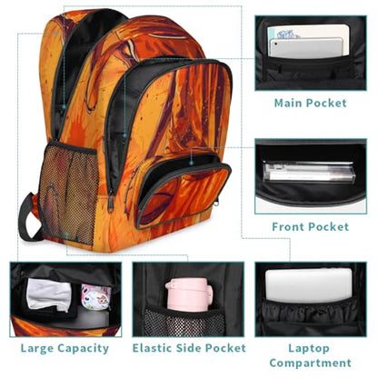 Basketball Player Large Capacity Backpack, 18 Inch Multi Pocket Laptop Tablet Backpacks Business Travel Hiking Daypack Casual Rucksack for Women Men Gifts