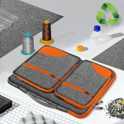 ZINZ 360 Protective Laptop Case 15" 15.6" 16" Sleeve, Water-Resistant Handbag with Straps Compatible with 16" MacBook Neo, MacBook Pro Air 16"/15", XPS 16" and Most 15" 15.6" 16" Notebooks,G01OG01 - color: G01og01, size: 15"-16"