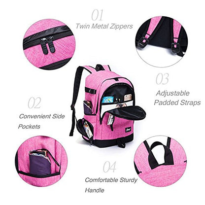 rickyh style School Backpack Travel Bag for Men & Women Lightweight College Back Pack with Laptop Compartmen - color: 01nhui