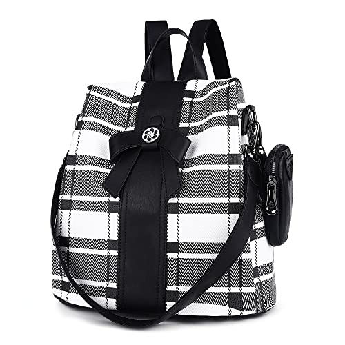 ZOCAI Backpack Purse for Women Fashion Backpack Purses PU Leather Daypacks Anti-Theft Shoulder Bag Satchel Purse - color: 7black/Black
