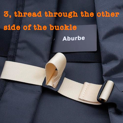 Backpack Chest Strap, Universal Add on Adjustable Sternum Strap, Chest Belt Replacement, with Heavy Duty Quick Release Buckle Clip, for Travel, Hiking, Camping, School - color: Beige