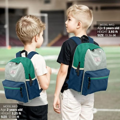 atgark Toddler Backpack for Boys 2-5: Preschool Kindergarten 13" Daycare Backpacks Fit A4 Folder - color: Islands, style: Ages 2-5 (13" H Fit A4 Folder)