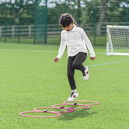 FORZA Agility Rings [12 Pack] | Speed & Agility Training Equipment for Athletes - Available in 10 Colors - color: Claret Red
