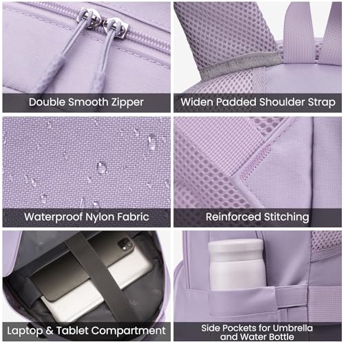 YAMTION Laptop Backpacks 214-Purple - color: Purple, size: 15.6 inch (1 pack)