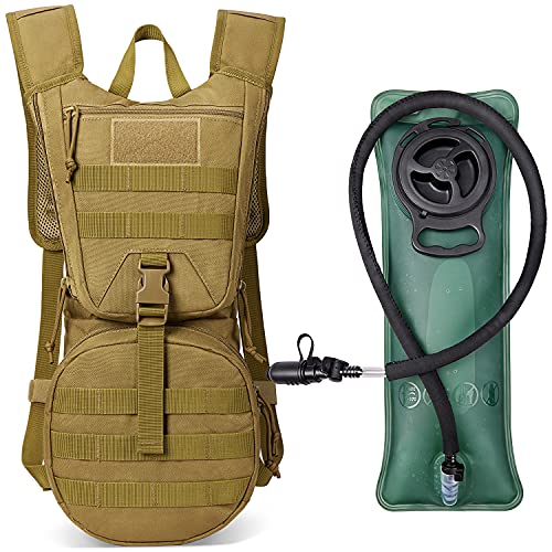 G4Free Tactical Hydration Packs Water Backpack for Outdoor - color: Tan