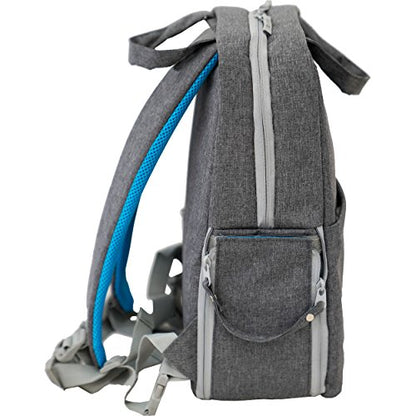 Deco Gear Multifunction Camera Backpack for DSLR & Mirrorless Cameras, Pro Lenses, and Accessories, w/Rain Cover (Gray) - color: Light Grey
