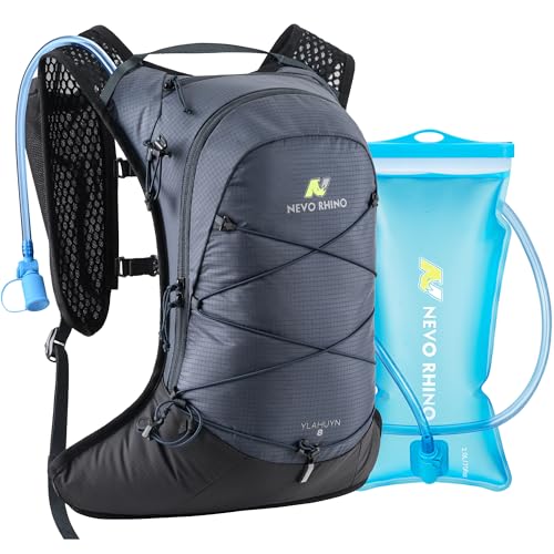 N NEVO RHINO Hydration Backpack,Lightweight Water Backpack for Hiking with 2L Water Bladder,Hydropack Hydration Pack for Cycling Running Trail Rave - color: Blue
