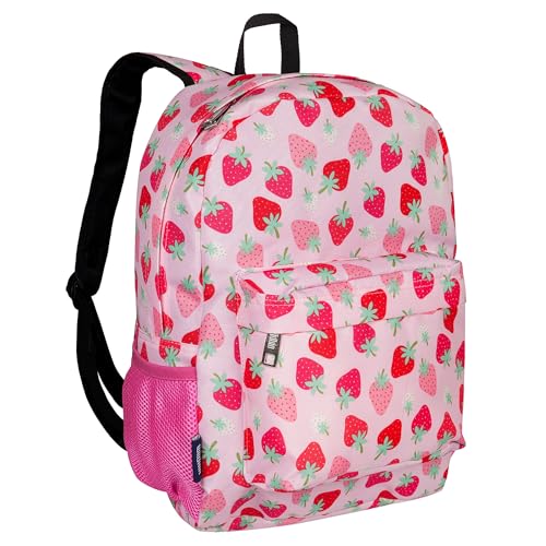 Wildkin 16-inch Kids Backpack – Durable, Padded & Spacious School Bag for Boys & Girls - Strawberry Patch - color: Strawberry Patch