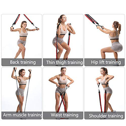 Resistance Band with Handle, Exercise Bands with Handles, Ideal for Strength Training, Muscle Toning, Physical Therapy - color: Advanced-Orange-12