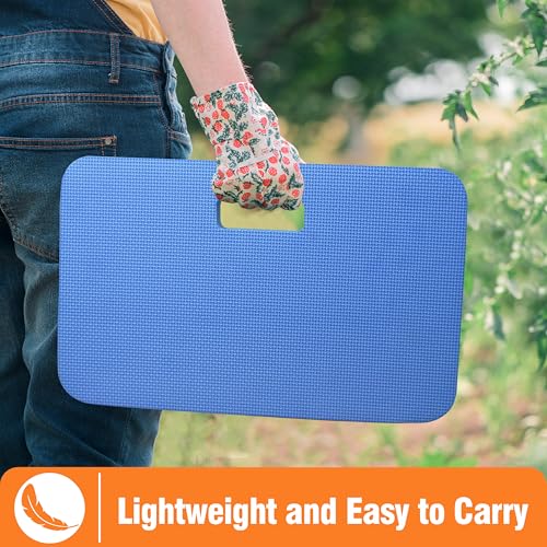 Gardzen Extra Thick Garden Kneeling Pad - for Gardening, Baby Bath, Yoga, Pilates, Exercise, 18"x11"x1.5", Blue - size: 18"x11"x1.5"