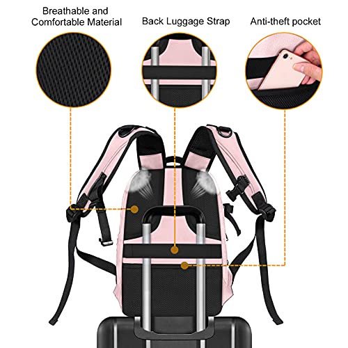 MOSISO Camera Backpack, DSLR/SLR/Mirrorless Photography Camera Bag 15-16 inch Waterproof Hardshell Case with Tripod Holder&Laptop Compartment Compatible with Canon/Nikon/Sony, Pink - color: Pink