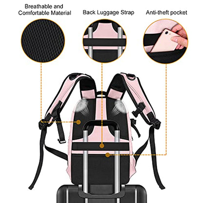 MOSISO Camera Backpack, DSLR/SLR/Mirrorless Photography Camera Bag 15-16 inch Waterproof Hardshell Case with Tripod Holder&Laptop Compartment Compatible with Canon/Nikon/Sony, Pink - color: Pink