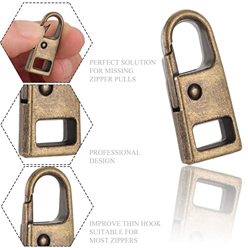 WILLBOND 8Pcs Zips,Bronze - style: Bronze