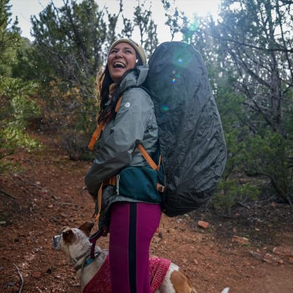 Kelty Backpack Rain Cover, Water Proof Cover for Hiking and Backpacking Packs 30 to 105 Liters, Elastic Cinch, Integrated Stuff Pocket, 2024 Update - size: Medium (30-50L)
