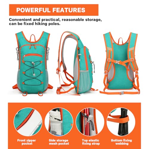 20L Hiking Backpack Lightweight Water-Resistant, Small Packable Foldable Daypack for Travel Men Women (heise-da) - color: Heise-da
