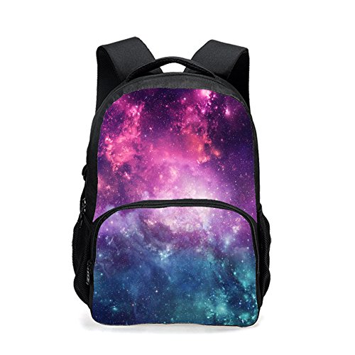 CAIWEI backpack teen, Universe Space TrendyMax Galaxy Pattern Backpack Cute for School (Starry sky 5) - color: Starry Sky 5, size: 17.5*13*6.7 Inch