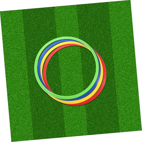 TOYANDONA 4pcs Soccer Training Rings Plastic Agility Training Circles Speed and Agility Drills Jumping Ring for Enhanced Coordination