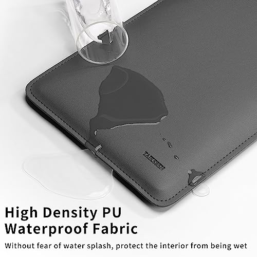 Laptop Sleeve Bag Compatible with MacBook 12 A1534/Air 11 13 M1 A2337/Pro 13 A2338, 11.6-12.3 Acer Chromebook/HP Stream/ASUS/Surface Pro 8/7/6/X/5/4/3, PU Bag with Small Case, Grey - color: Gray, size: 12-13.3 inch