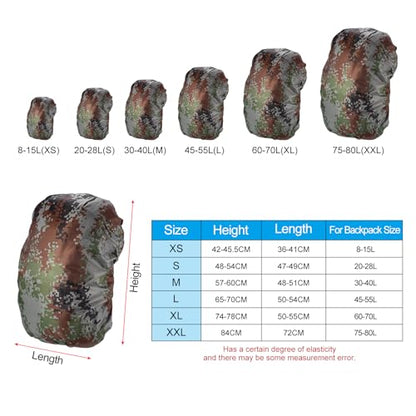 PATIKIL Waterproof Rucksack Cover, Non-Slip Backpack Rain Cover for Travel, Hiking, Camping, Climbing - size: X-Small