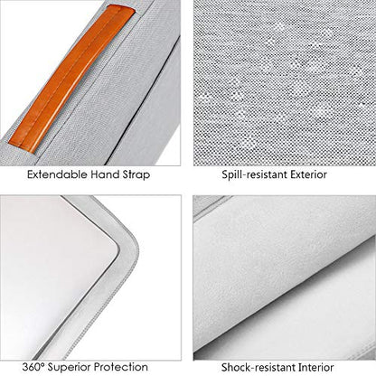Lacdo 360° Protective Chromebook Case 11 Inch Laptop Sleeve for 11 Inch Acer HP Dell Samsung ASUS Chromebook Spin 311, 13 Inch Microsoft Surface Pro 11th Copilot+PC/10/9/8/X Computer Bag, Gray - color: Gray, size: 11-11.6 Inches