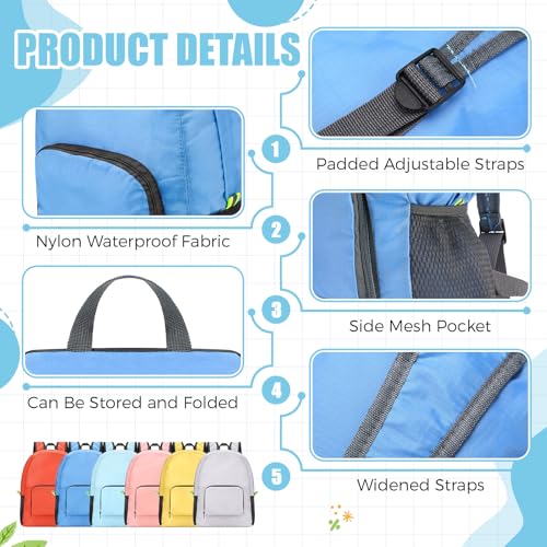 Jexine 10 Pcs Backpacks in Bulk 16.5 Inches Back Pack Basic Backpack for Adult Lightweight Outdoor Travel Book Bags(Sunny Pastel) - color: Sunny Pastel