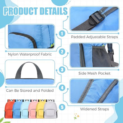 Jexine 10 Pcs Backpacks in Bulk 16.5 Inches Back Pack Basic Backpack for Adult Lightweight Outdoor Travel Book Bags(Sunny Pastel) - color: Sunny Pastel
