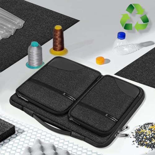 ZINZ 360 Protective Laptop Case 15" 15.6" 16" Sleeve, Water-Resistant Handbag with Straps Compatible with 16" MacBook Neo, MacBook Pro Air 16"/15", XPS 16" and Most 15" 15.6" 16" Notebooks,B01K02 - color: B01k02, size: 15"-16"