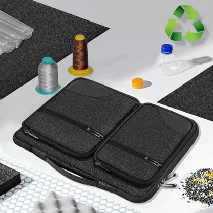 ZINZ 360 Protective Laptop Case 15" 15.6" 16" Sleeve, Water-Resistant Handbag with Straps Compatible with 16" MacBook Neo, MacBook Pro Air 16"/15", XPS 16" and Most 15" 15.6" 16" Notebooks,B01K02 - color: B01k02, size: 15"-16"