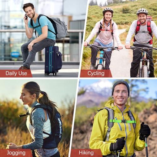 Backpack Chest Strap Adjustable Sternum Straps with Emergency Whistle Buckle Use for Backpack Replacement - color: Red