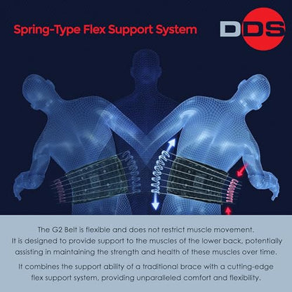 DDS, Inc. G2 Lumbar Decompression Belt, Pneumatic Air Decompression Back Brace for Men and Women, Lower Back Stability for Work, Home, Driving, Lifting, and Daily Wear for All Activity –Small - size: Small (Pack of 1)