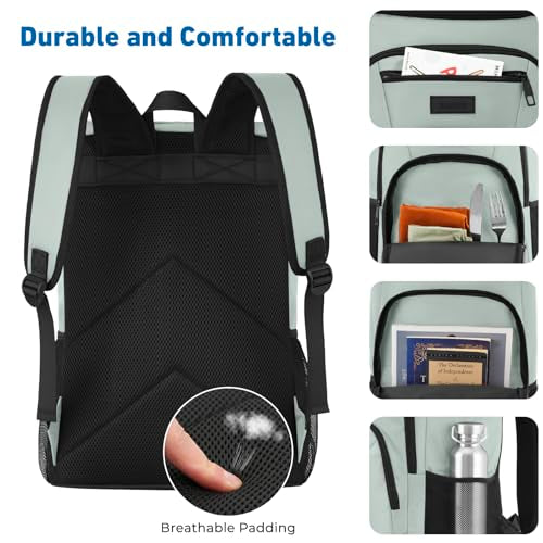 Cooler Backpack, Insulated Backpack Cooler Leakproof Waterproof Large Capacity Cooler Bag for Men Women Picnic Beach - color: Grey