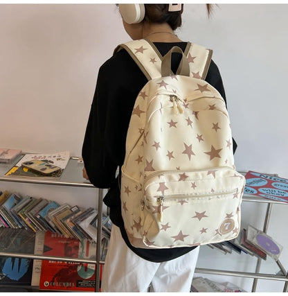 Large Travel Backpack for Women Durable Nylon Hiking Backpack Laptop Bookbag Daypack (White) - color: White
