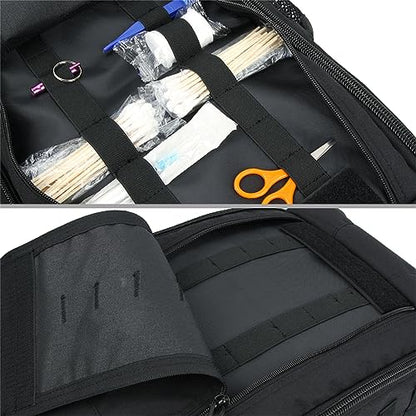 EXCELLENT ELITE SPANKER Medical Backpack Tactical Knapsack Outdoor Rucksack Camping Survival First Aid Backpack（Black） - color: Black