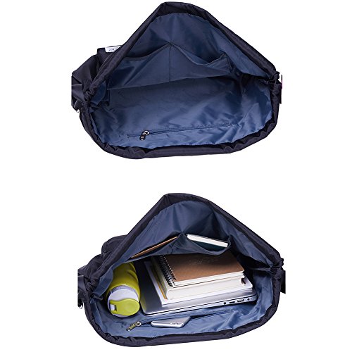 KAUKKO Drawstring Sports Backpack Gym Yoga Bag Shoulder Rucksack for Men and Women(K1031-2-BLACK) - color: Nylon Black