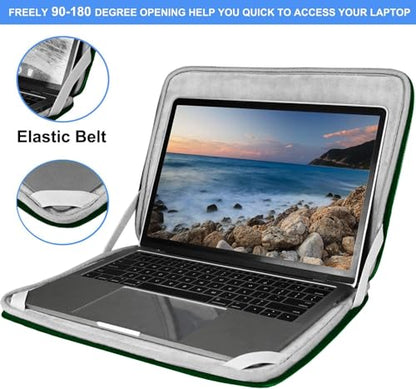 Laptop Sleeve Case, 15.6 Inch, Durable Shockproof Protective Cover Compatible with HP, ASUS, Lenovo, Acer, Notebook, Computer, Green - color: Green, size: 15.6 Inch