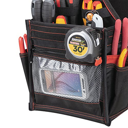 Hultafors Work Gear HT5582 Electrical/Maintenance Tool Carrier, 23 Pockets, Heavy Duty Ballistic Polyester Tool Bag