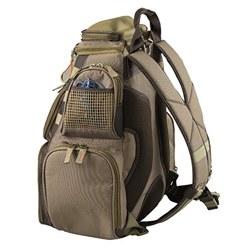 Custom Leathercraft Wild River CLC WT3505 Tackle Tek Mission Lighted Convertible Tackle Bag with Four PT3500 Trays, Small