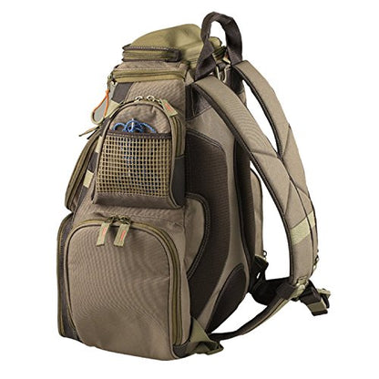 Custom Leathercraft Wild River CLC WT3505 Tackle Tek Mission Lighted Convertible Tackle Bag with Four PT3500 Trays, Small