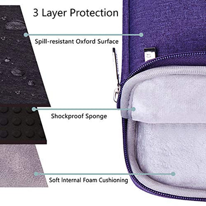 Voova Laptop Sleeve Carrying Case 14 15 Inch Compatible with MacBook Air 15 M2/M3/M4 2022-2025, MacBook Pro 15, Hp Chromebook 14, Waterproof Slim Computer Cover Bag,Purple - color: Purple, size: 14-15 Inch