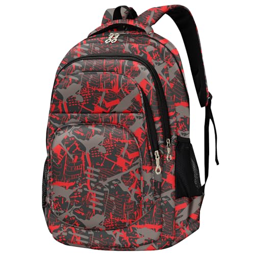 rickyh style Stylish Backpack: Multi-functional and Lightweight Bag for Travel, School, and Outdoor Activities - color: 007tuhong