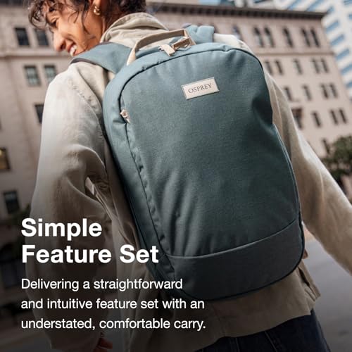 Osprey Arcane Small Day Commuter Backpack - Lightweight Everyday Bag with Laptop Sleeve, Nirvana Blue Heather - color: Nirvana Blue Heather