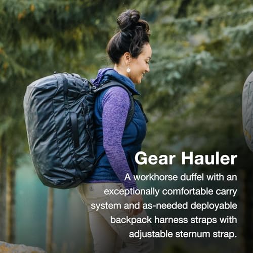 Osprey Transporter Lightweight Travel Duffel Bag - Extra Large Water Resistant Durable Gear Bag for Men and Women - color: Pine Leaf/Earl Grey, style: 40l