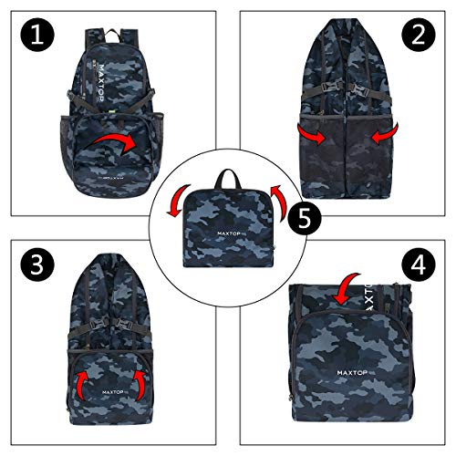 MAXTOP 40/50L Lightweight Packable Backpack for Hiking Traveling Camping Water Resistant Foldable Outdoor Travel Daypack