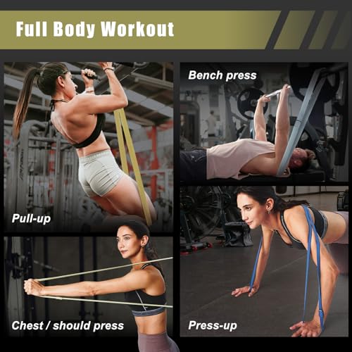 VRTX Fabric Resistance Bands for Men & Women | Long Exercise Band for Workout, Stretch, Yoga, Full Body Training | Soft Mesh Cloth, Non-Slip, High Durability Straps – Single Pack - size: XX-Heavy (140-200 lbs)