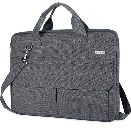 Landici Laptop Bag Case 17 17.3 inch, Waterproof Computer Sleeve Cover Compatible with MacBook 17, 17-18 inch HP Acer Dell Lenovo ASUS Laptop, Slim Briefcase with Shoulder Strap, Grey - color: Grey, size: 17-17.3 Inch